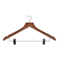 Basic Dark Wood With Trousers Clips Vaatehenkari