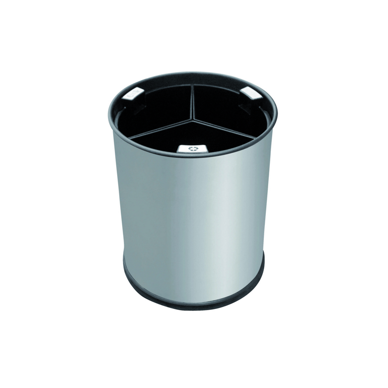 Lajitteluroskis Kolmella Sisäastialla, Musta/Rosteri, 13L