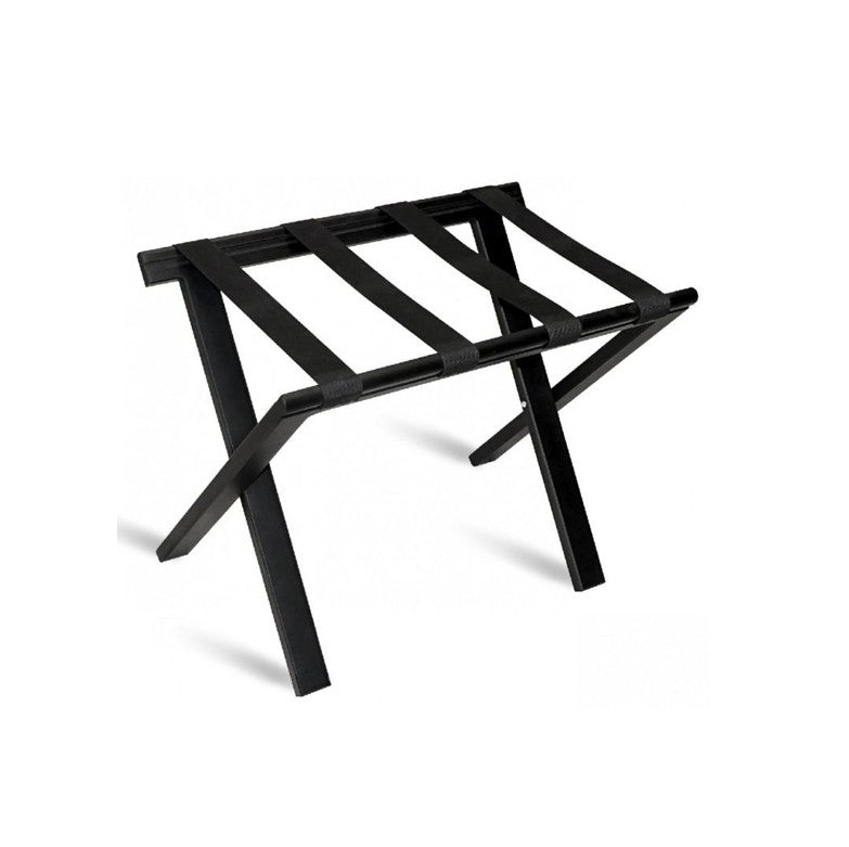 Wood Black Matkalaukkuteline